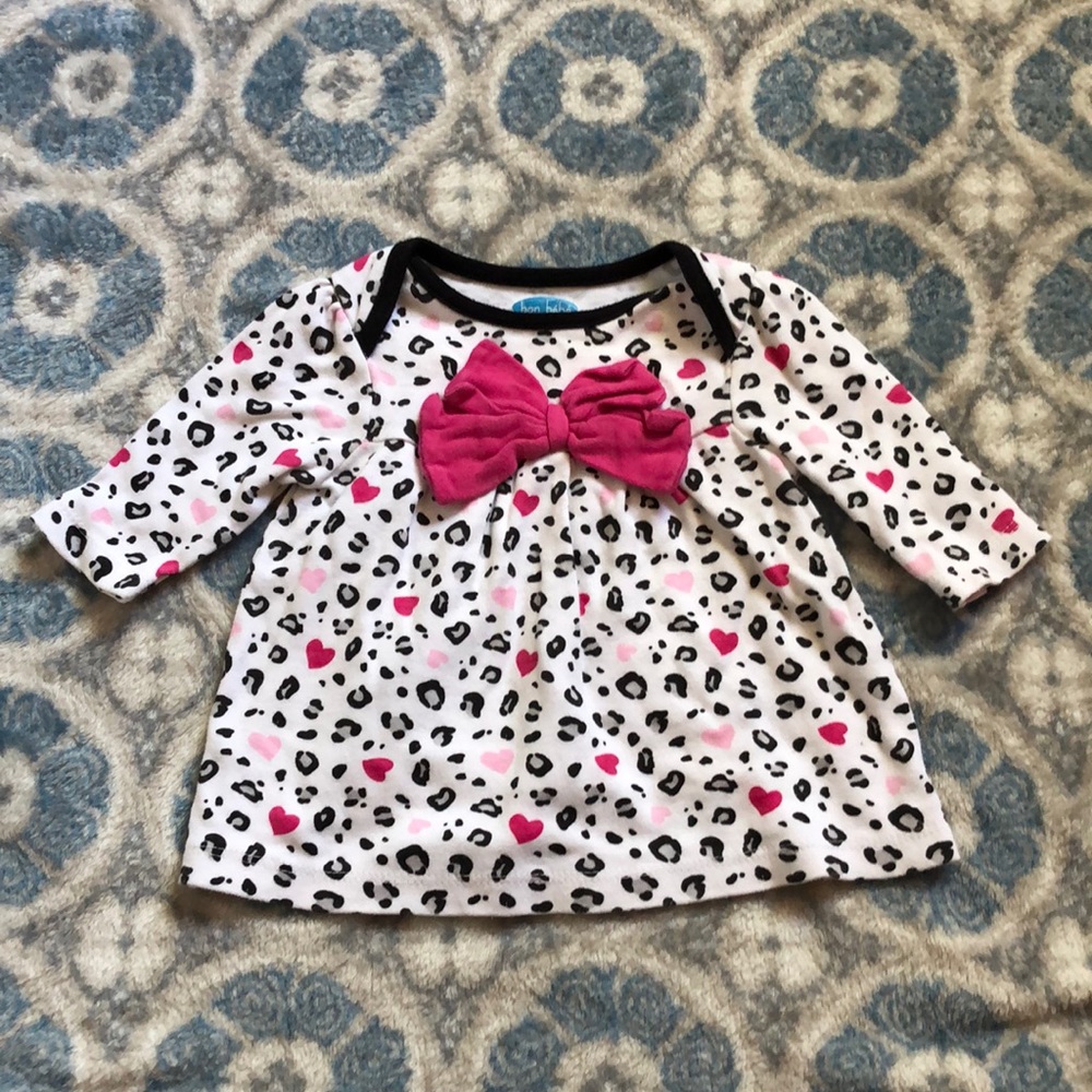 Pink and black animal print long sleeve.